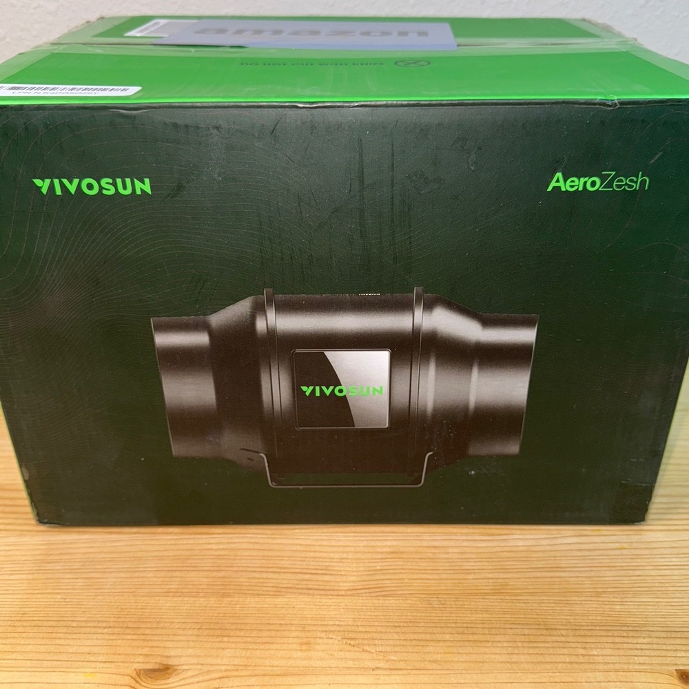 VIVOSUN AeroZesh G6 Smart Inline Fan 6" EC Quiet Ventilation‎ Grow Room